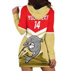 Custom Australia Day Dolphins Hoodie Dress NRL 2024 With Sydney Opera House