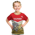 Custom Australia Day Dolphins Kid T Shirt NRL 2024 With Sydney Opera House