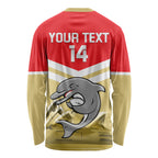 Custom Australia Day Dolphins Long Sleeve Shirt NRL 2024 With Sydney Opera House