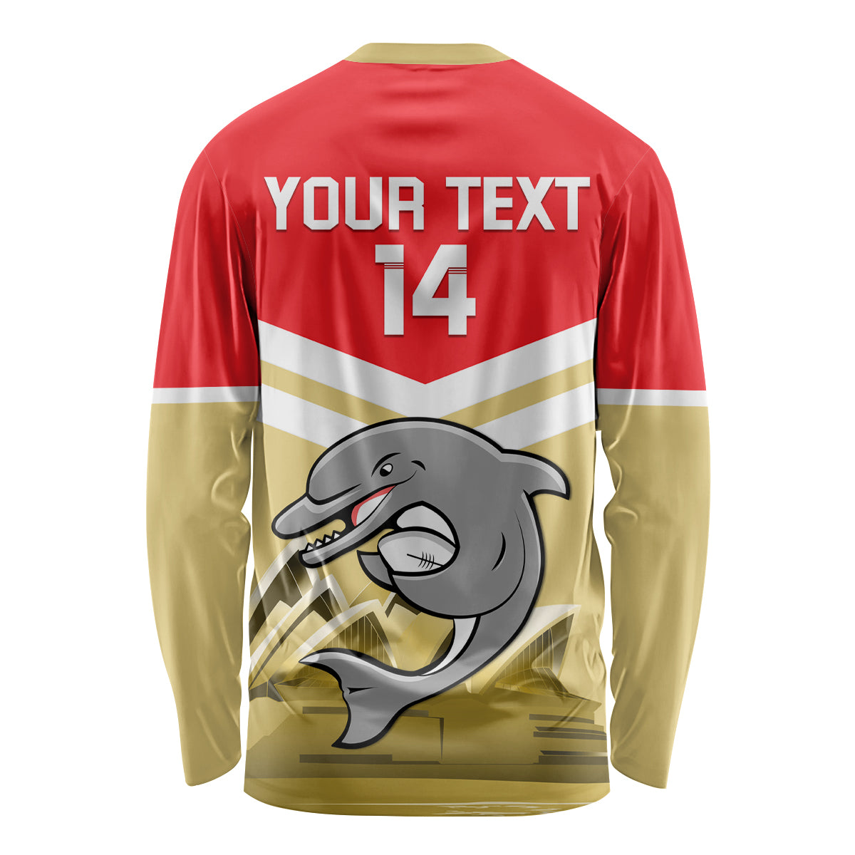 Custom Australia Day Dolphins Long Sleeve Shirt NRL 2024 With Sydney Opera House