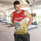 Custom Australia Day Dolphins Men Tank Top NRL 2024 With Sydney Opera House
