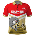 Custom Australia Day Dolphins Polo Shirt NRL 2024 With Sydney Opera House