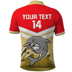 Custom Australia Day Dolphins Polo Shirt NRL 2024 With Sydney Opera House