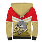 Custom Australia Day Dolphins Sherpa Hoodie NRL 2024 With Sydney Opera House