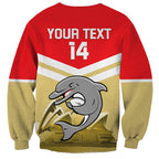 Custom Australia Day Dolphins Sweatshirt NRL 2024 With Sydney Opera House