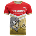 Custom Australia Day Dolphins T Shirt NRL 2024 With Sydney Opera House