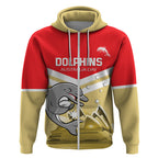 Custom Australia Day Dolphins Zip Hoodie NRL 2024 With Sydney Opera House
