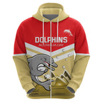 Custom Australia Day Dolphins Zip Hoodie NRL 2024 With Sydney Opera House