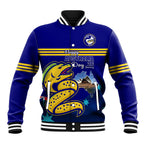 Custom Australia Day Eels Baseball Jacket NRL 2024 Sydney Opera House With Map