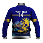 Custom Australia Day Eels Baseball Jacket NRL 2024 Sydney Opera House With Map