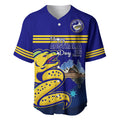 Custom Australia Day Eels Baseball Jersey NRL 2024 Sydney Opera House With Map