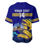 Custom Australia Day Eels Baseball Jersey NRL 2024 Sydney Opera House With Map