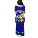 Custom Australia Day Eels Family Matching Puletasi and Hawaiian Shirt NRL 2024 Sydney Opera House With Map