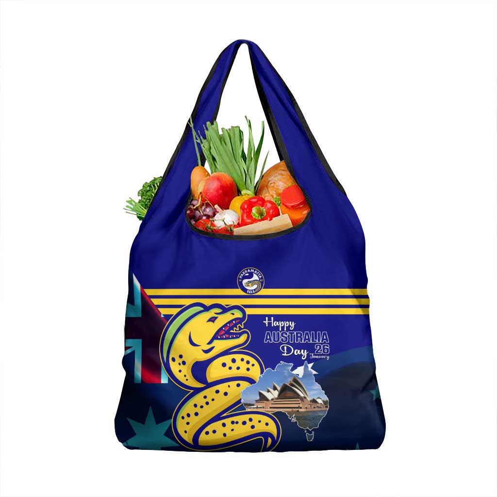 Australia Day Eels Grocery Bag NRL 2024 Sydney Opera House With Map