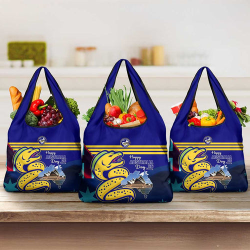 Australia Day Eels Grocery Bag NRL 2024 Sydney Opera House With Map