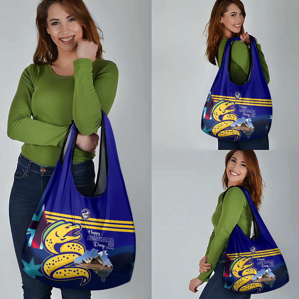 Australia Day Eels Grocery Bag NRL 2024 Sydney Opera House With Map