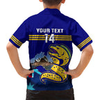 Custom Australia Day Eels Hawaiian Shirt NRL 2024 Sydney Opera House With Map