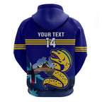 Custom Australia Day Eels Hoodie NRL 2024 Sydney Opera House With Map