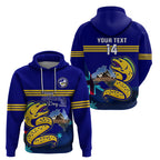 Custom Australia Day Eels Hoodie NRL 2024 Sydney Opera House With Map