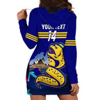 Custom Australia Day Eels Hoodie Dress NRL 2024 Sydney Opera House With Map