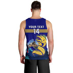 Custom Australia Day Eels Men Tank Top NRL 2024 Sydney Opera House With Map