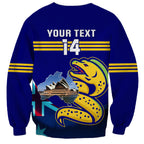 Custom Australia Day Eels Sweatshirt NRL 2024 Sydney Opera House With Map
