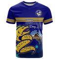 Custom Australia Day Eels T Shirt NRL 2024 Sydney Opera House With Map