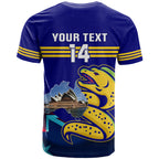 Custom Australia Day Eels T Shirt NRL 2024 Sydney Opera House With Map