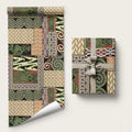 Beige Aotearoa Kowhaiwhai Pattern Wrapping Paper NZ Maori Quilt Style - Aussie Hoodie