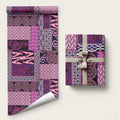Pink Aotearoa Kowhaiwhai Pattern Wrapping Paper NZ Maori Quilt Style - Aussie Hoodie