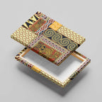 Yellow Aotearoa Kowhaiwhai Pattern Canvas Wall Art NZ Maori Quilt Style