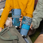 Blue Aotearoa Kowhaiwhai Pattern Tumbler Cup NZ Maori Quilt Style