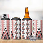 Aotearoa Taniko 4 in 1 Can Cooler Tumbler Niho Taniwha Purapura Whetu Mix Poutama