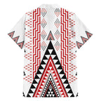 Aotearoa Taniko Family Matching Off The Shoulder Long Sleeve Dress and Hawaiian Shirt Niho Taniwha Purapura Whetu Mix Poutama