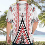 Aotearoa Taniko Hawaiian Shirt Niho Taniwha Purapura Whetu Mix Poutama