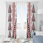 Aotearoa Taniko Window Curtain Niho Taniwha Purapura Whetu Mix Poutama