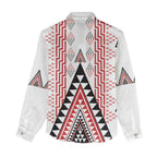 Aotearoa Taniko Women Casual Shirt Niho Taniwha Purapura Whetu Mix Poutama