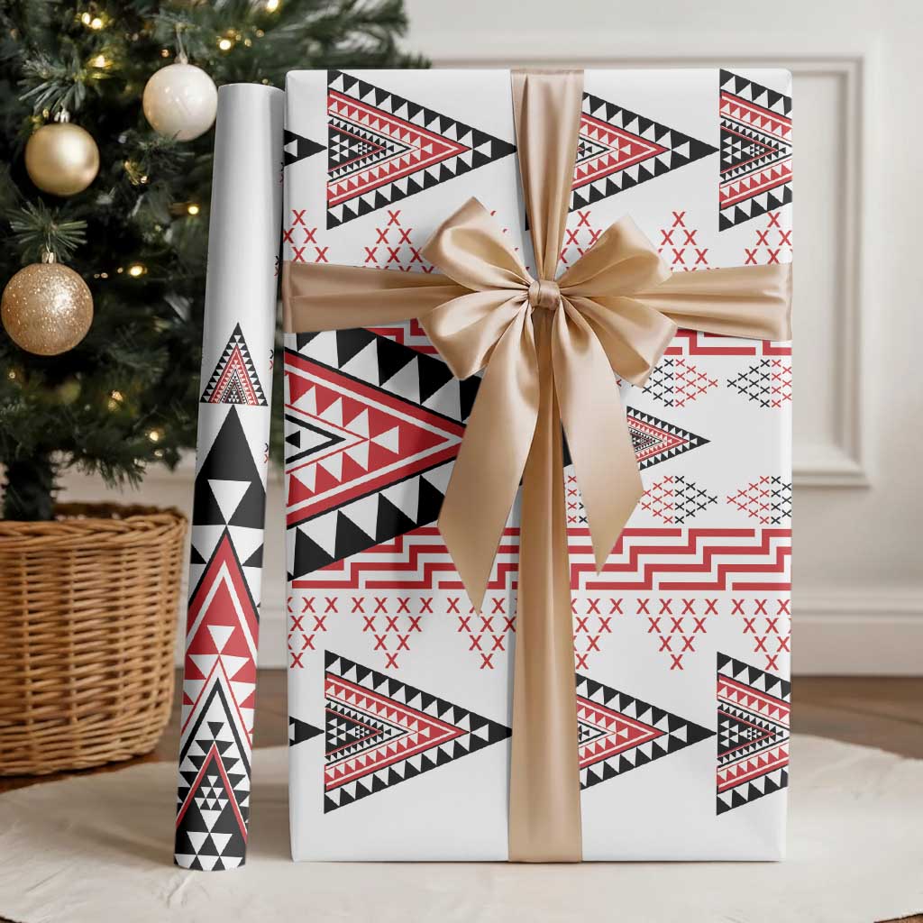 Aotearoa Taniko Wrapping Paper Niho Taniwha Purapura Whetu Mix Poutama - Aussie Hoodie