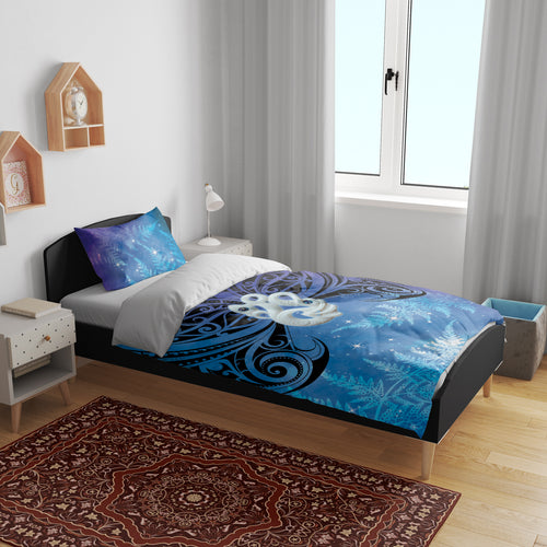New Zealand Matariki Bedding Set Aotearoa Maori New Year Manaia Galaxy Vibes