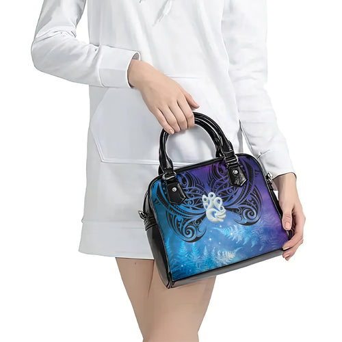 New Zealand Matariki Shoulder Handbag Aotearoa Maori New Year Manaia Galaxy Vibes