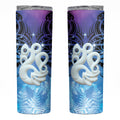 New Zealand Matariki Skinny Tumbler Aotearoa Maori New Year Manaia Galaxy Vibes