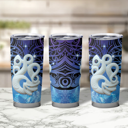 New Zealand Matariki Tumbler Cup Aotearoa Maori New Year Manaia Galaxy Vibes