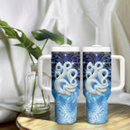 New Zealand Matariki Tumbler With Handle Aotearoa Maori New Year Manaia Galaxy Vibes