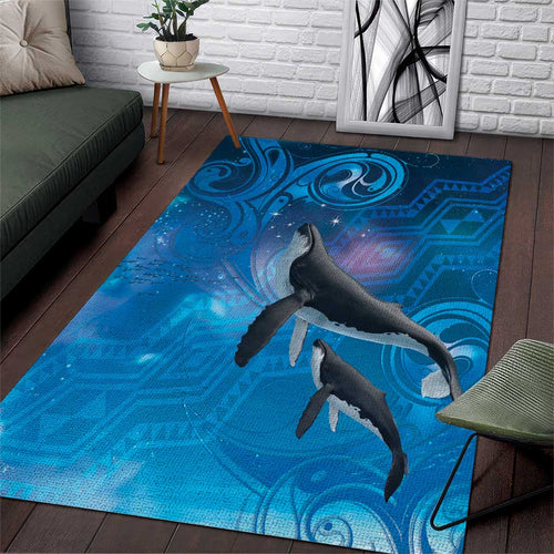 Paikea New Zealand Matariki Area Rug Humpback Whale Taniko Motifs Ocean Vibes