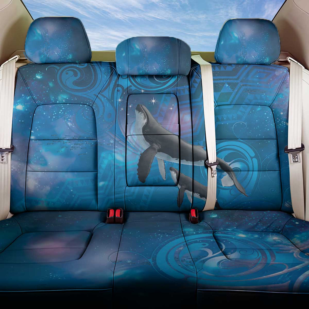 Paikea New Zealand Matariki Back Car Seat Cover Humpback Whale Taniko Motifs Ocean Vibes