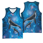 Paikea New Zealand Matariki Basketball Jersey Humpback Whale Taniko Motifs Ocean Vibes