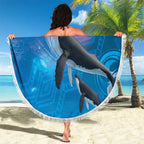 Paikea New Zealand Matariki Beach Blanket Humpback Whale Taniko Motifs Ocean Vibes
