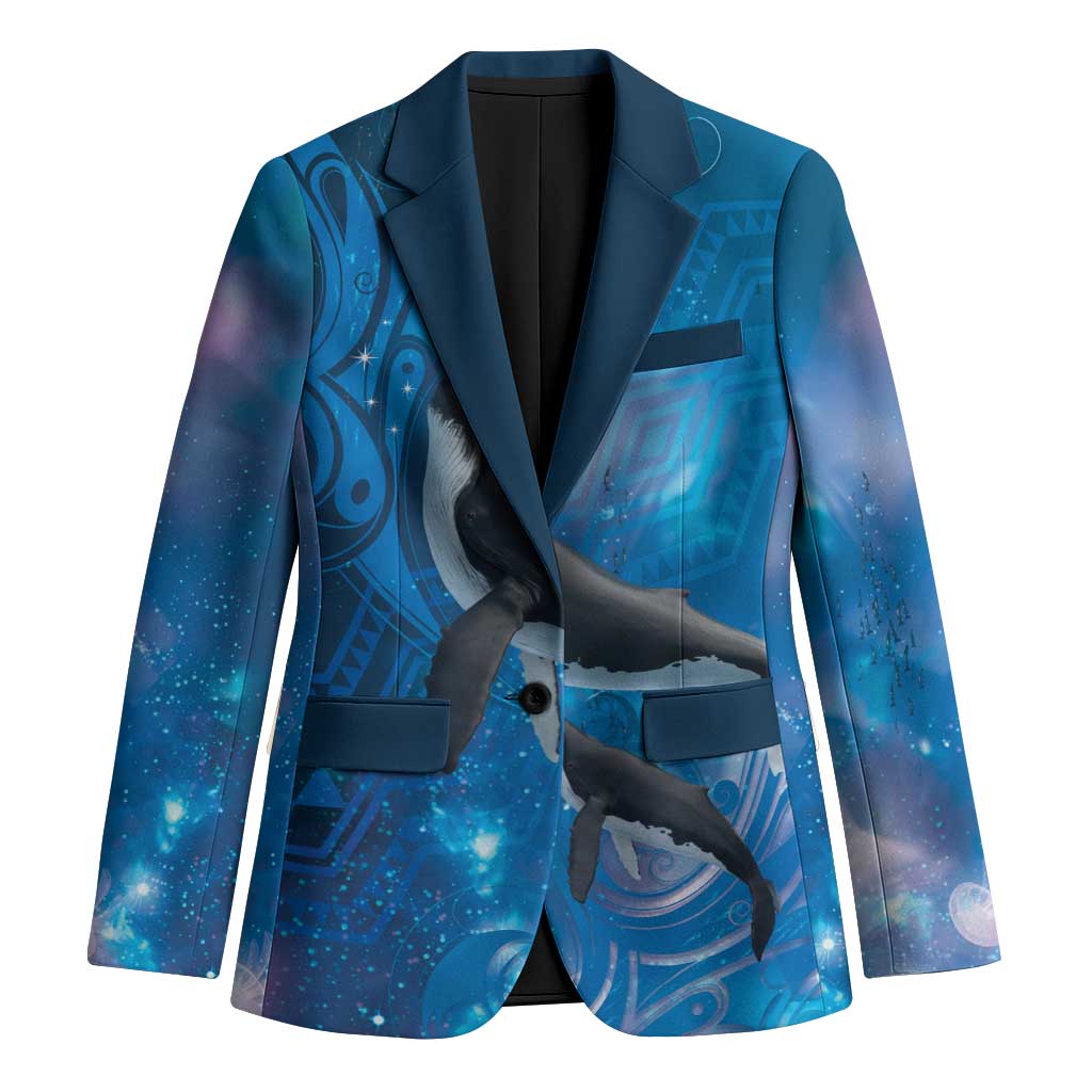 Paikea New Zealand Matariki Blazer Humpback Whale Taniko Motifs Ocean Vibes