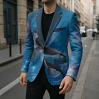 Paikea New Zealand Matariki Blazer Humpback Whale Taniko Motifs Ocean Vibes