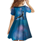 Paikea New Zealand Matariki Family Matching Mermaid Dress and Hawaiian Shirt Humpback Whale Taniko Motifs Ocean Vibes